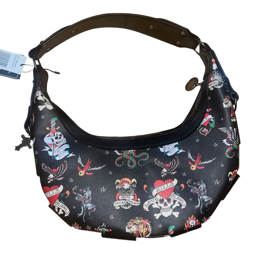 Ed Hardy Y2K Tattoo Skull Bag Punk Grunge Streetwear